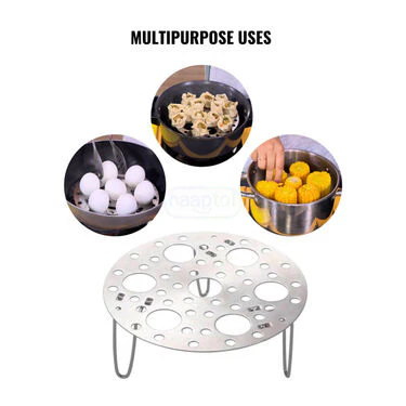 Foldable Egg Boiler & Multipurpose Steamer Rack (1EFT1) - Image 4