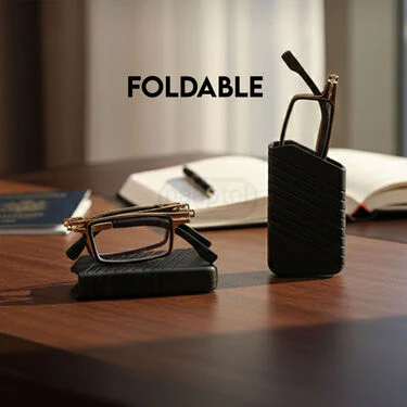 Foldable Metal Frame Adaptive Power Reading Glasses Buy 1 Get 1 Free (2FORGM) - Image 4