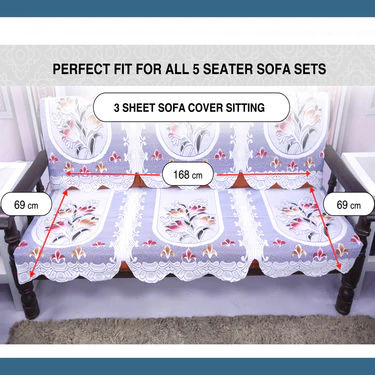 French Lace 5 Seater Sofa Set Cover - Pick Any 1 - Image 11