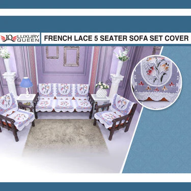 French Lace 5 Seater Sofa Set Cover - Pick Any 1 - Image 2