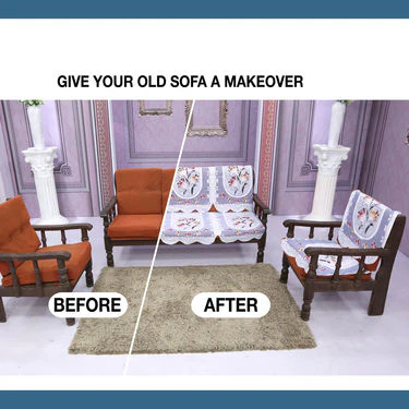 French Lace 5 Seater Sofa Set Cover - Pick Any 1 - Image 8