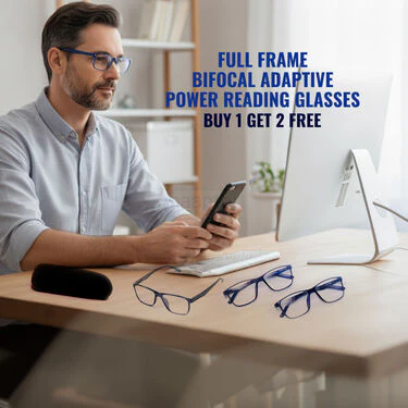 Full Frame Bifocal Adaptive Power Reading Glasses Buy 1 Get 2 Free (3BORG8) - Image 8