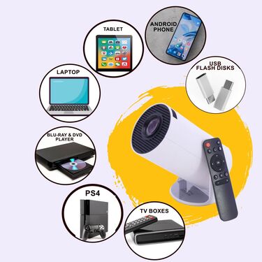 Full HD Ultra Bright Home Cinema Smart Android Projector (HCP1) - Image 2