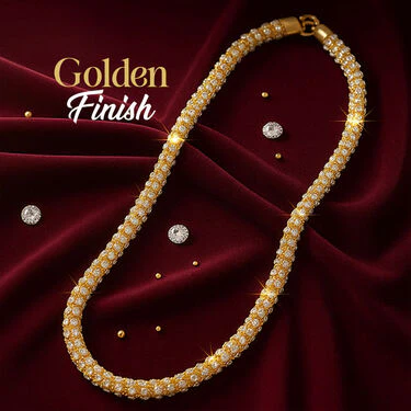 Golden Austrian Diamond Heavy Chain (HGC5) - Image 4
