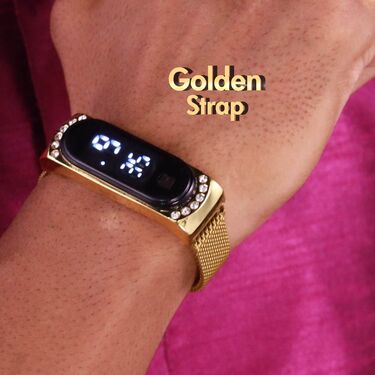 Golden Digital Watch (DW8) - Image 4