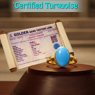 Golden Firoza Ring (FR2) - Image 5