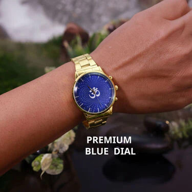 Golden OM Watch With 3D Shiva Ring (GWSR1) - Image 5
