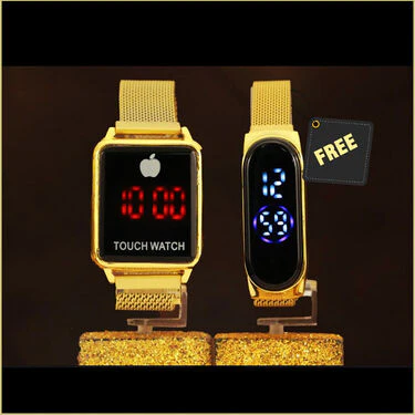 Golden Touch Screen Digital Watch (DW3) - B1G1 - Image 3