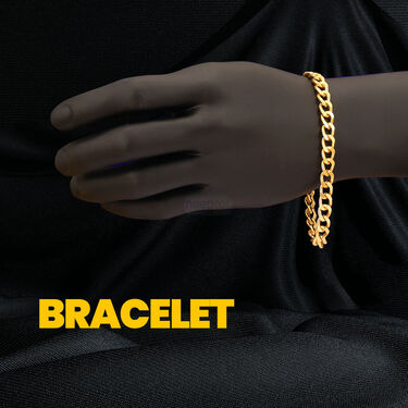 Golden Watch + 2 Chain + Bracelet + Ring  (MGW2CBR6) - Image 5