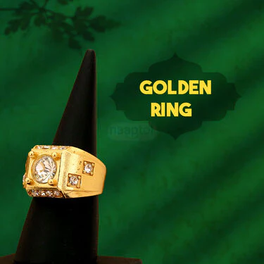 Golden Watch + 2 Chain + Bracelet + Ring  (MGW2CBR9) - Image 9