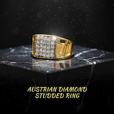 Golden Watch  + Chain + Designer Bracelet + Ring (MGWCBR16) - Image 2