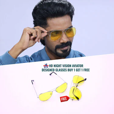 HD Night Vision Aviator Designed Glasses Buy 1 Get 1 Free (2NVG) - Image 2