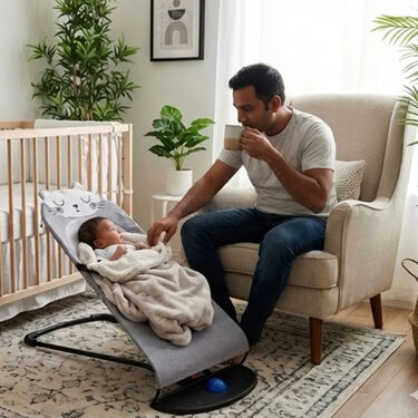 Height-Adjustable Baby Bouncing Chair (PF16) - Image 5