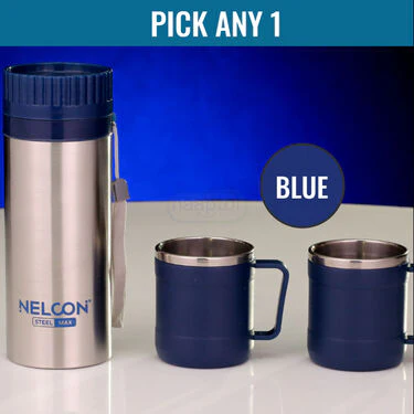 Hot Or Cold Insulated Flask (500 ml) + 2 Double Wall Cup (1F2C4) - Image 11