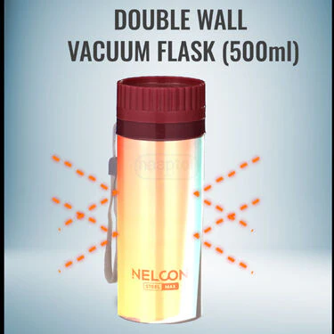 Hot Or Cold Insulated Flask (500 ml) + 2 Double Wall Cup (1F2C4) - Image 2