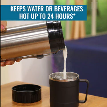 Hot Or Cold Insulated Flask (500 ml) + 2 Double Wall Cup (1F2C4) - Image 4