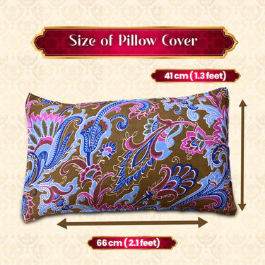 Jaipuri Printed Fitted Double Bed Sheet With 2 Pillow Covers (DBS25) - Image 7