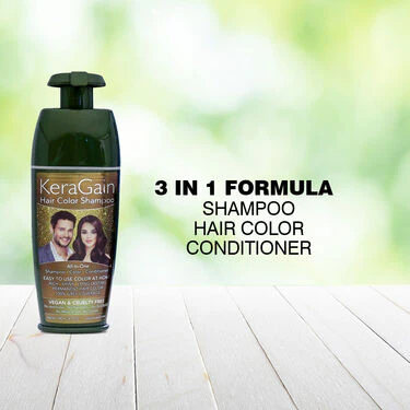 Keragain Hair Color Shampoo & Color Protecting Hair Serum (S) - Image 3