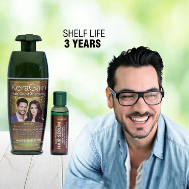 Keragain Hair Color Shampoo & Color Protecting Hair Serum (S) - Image 8
