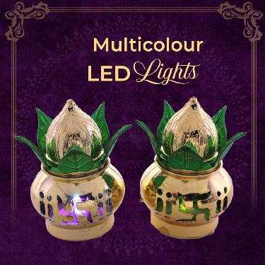 LED Kalash With Meena Leaf Lamp - B1G1 (LKL1) - Image 6