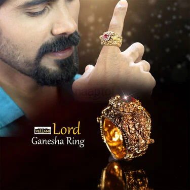Lord Ganesha 3D Ring (GNR4) - Image 2