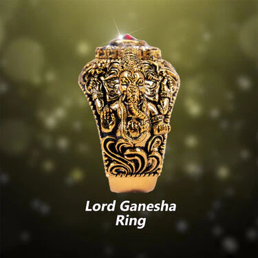 Lord Ganesha 3D Ring (GNR4) - Image 3