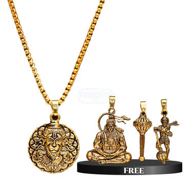 Lord Hanuman Pendant Set With 3 Pendant Free (MGJ53) - Image 2