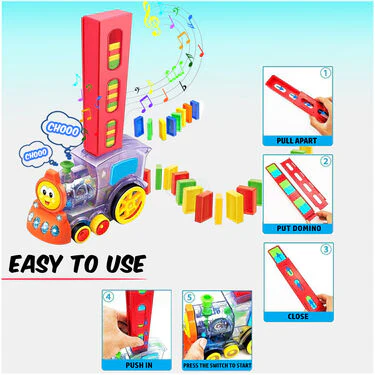 Magic Domino Train With Lights And Music(40Pc) (MDT) - Image 5