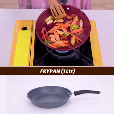 Mega 10 Pcs Ceramic Coating Nonstick Cookware Set (10CCNC1F) - Image 3