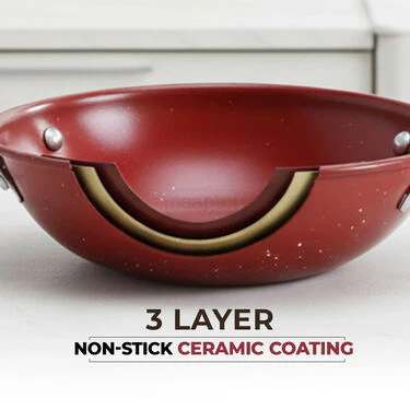 Mega11Pcs Ceramic Coating Nonstick Cookware Set (11CCNC2) - Image 8