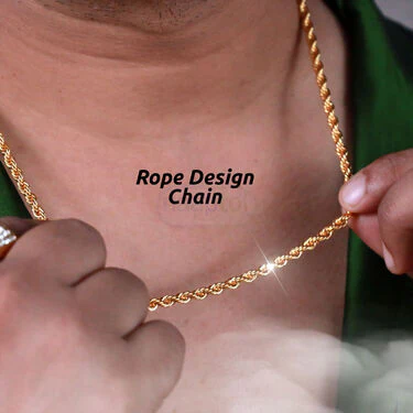 Mens Golden Royal Watch + 2 Chain + Bracelet + Ring (MGW2CBR16) - Image 4