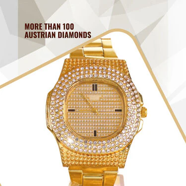 Men's Golden Watch + Digital Watch (MGWD6) - Image 2