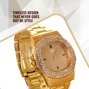 Men's Golden Watch + Digital Watch (MGWD6) - Image 3