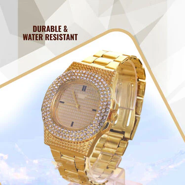 Men's Golden Watch + Digital Watch (MGWD6) - Image 5