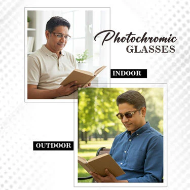 Metal Frame Photochromic Bifocal Adaptive Power Reading Glasses Buy 1 Get 1 Free (2BPORGM) - Image 6