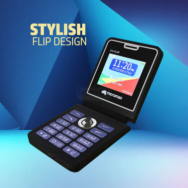 Micromax Dual Sim Big Screen Flip Mobile  (PMH2) - Image 3