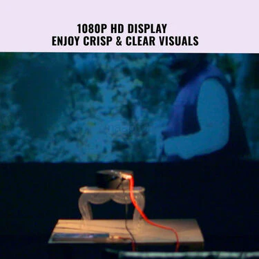 Mini Home Theater LED Projector With Remote (HCP3) - Image 3