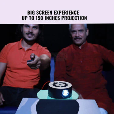 Mini Home Theater LED Projector With Remote (HCP3) - Image 4