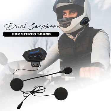 Motorcycle Helmet Wireless Dual Earphone On-Ear Helmet Bluetooth Calling And Music With Mic (MHWB) - Image 5