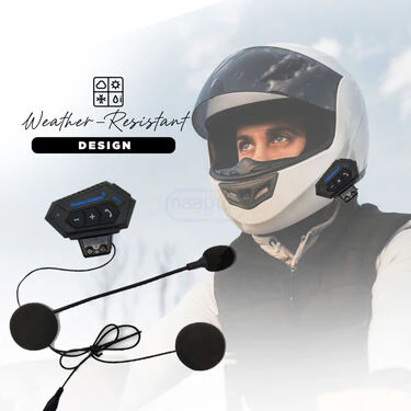 Motorcycle Helmet Wireless Dual Earphone On-Ear Helmet Bluetooth Calling And Music With Mic (MHWB) - Image 7
