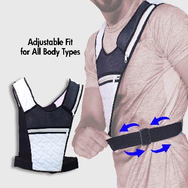 Multi pocket Running Vest With Mobile Holder (RVB01) - Image 4