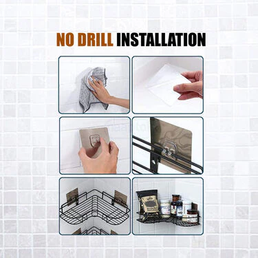 No Drill Bathroom Corner Shelf (NDBCS) - Image 3