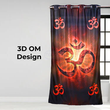 Om Printed 3D Curtain (CU5) - Image 6