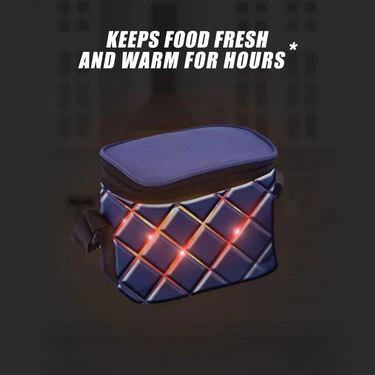 Oval Shaped Steel Lunch Box With Insulated Bag (OSLB) - Image 3