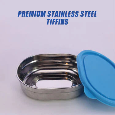 Oval Shaped Steel Lunch Box With Insulated Bag (OSLB) - Image 5
