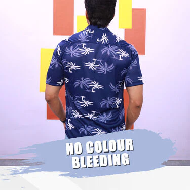 Pack Of 2 Designer Half Sleeves Shirts With Digital Watch Free (2PSW1) - Image 4