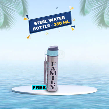 Pack of 2 Steel Water Bottle (450ml) + Free 1 Steel Water Bottle (350ml) - (2&1SWB) - Image 3