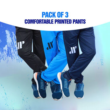 Pack of 3 Comfortable Printed Pants (3SPT12) - Image 2