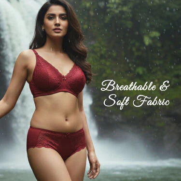 Pack of 3 Elegant Designer Lace Bra And Panty Set (3BP3) - Image 5