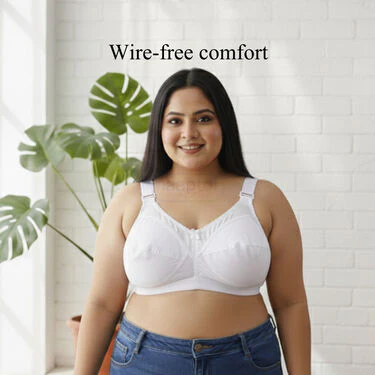 Pack of 3 Full Coverage Daily Wear Bust Support Bra - Plus Size Only (3FCB5) - Image 5